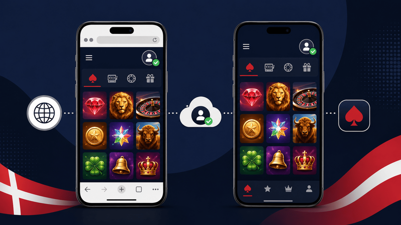 Online casino på mobil som hjemmeside og casino-app